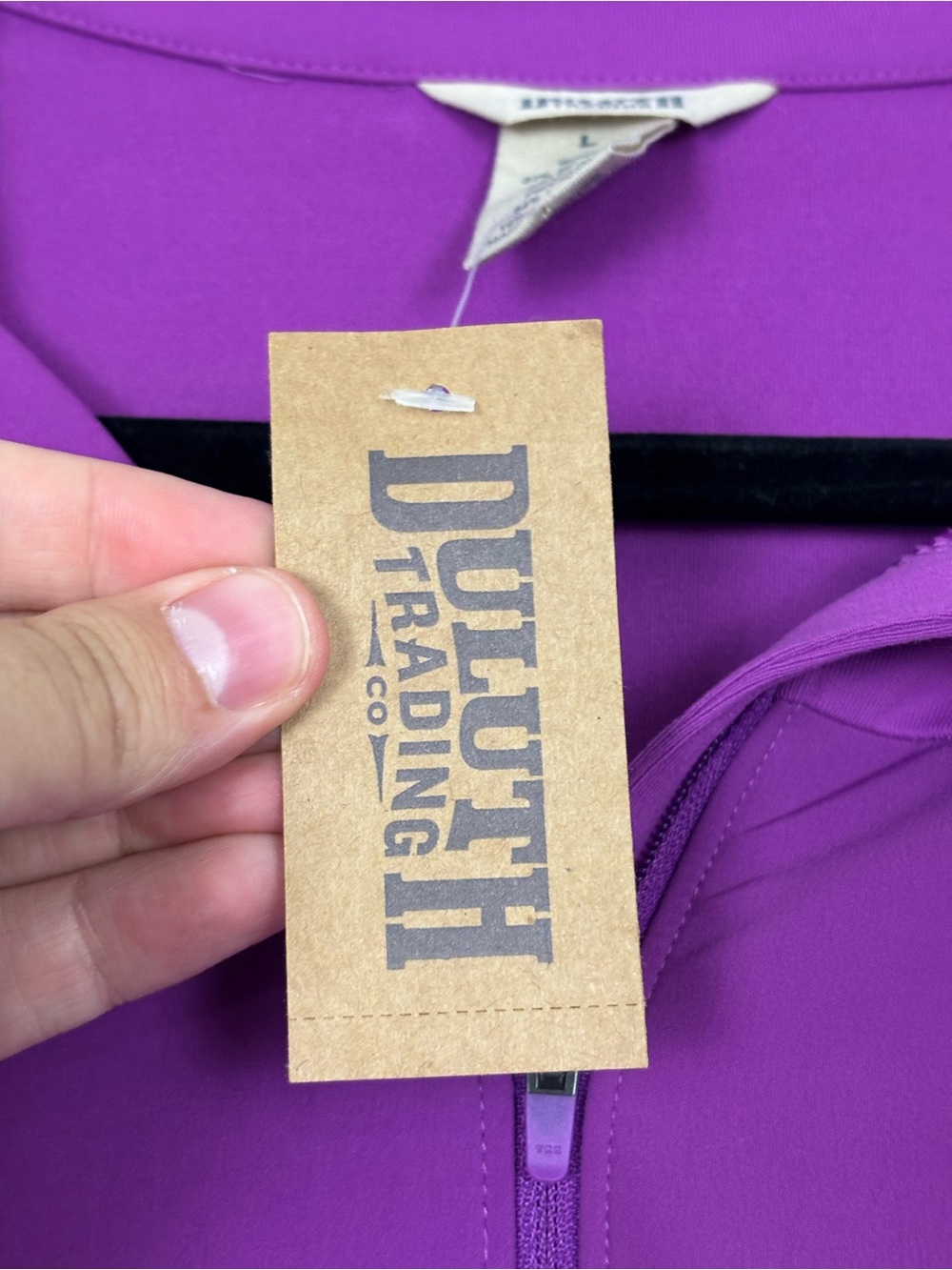 Duluth Trading Co. Purple Avant Garden jacket size large NWT - Picture 8 of 10